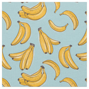 Bananar akvarell tyg