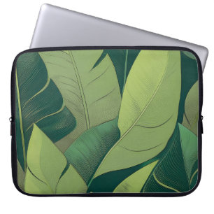 Bananarama Hawaiian Banana Leaves Våtdräkt Laptop Fodral