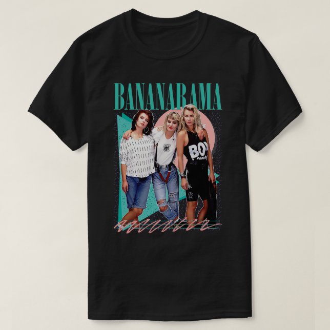 Bananarama Retro, 80:e Fläkt Art Design T Shirt (Design framsida)