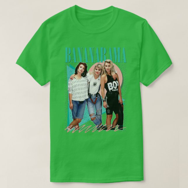 Bananarama Retro, 80:e Fläkt Art Design T Shirt (Design framsida)