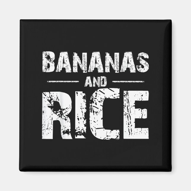 Bananas and rice  magnet (Framsidan)