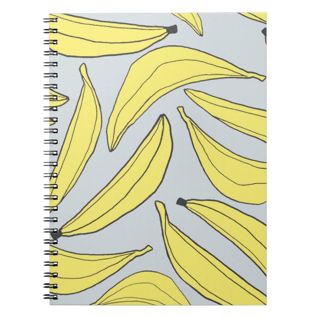 Bananas bärbara dator i Gult Anteckningsbok Med Spiral (Framsidan)