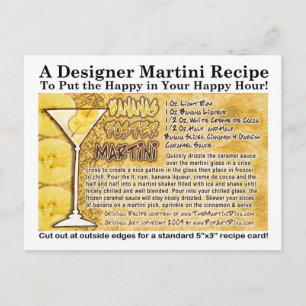 Bananas Foster Martini Recipe-vykort Vykort