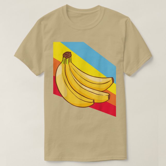 Bananas Fruit Food Vegan Vegetarian T Shirt (Design framsida)