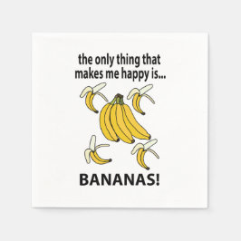 Bananas Fruit Funny Bananas Party Pappersservett