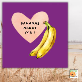 BANANAS OM DIG Lekande kort för alla tillfälle