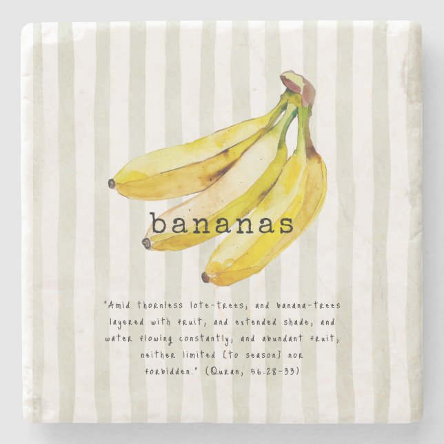 Bananas Quran Verse Stenunderlägg (Framsidan)