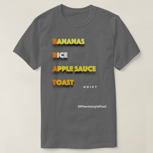Bananas Ris Apple Sauce ToastBRAT s Mugg Pillows T Shirt (Design framsida)