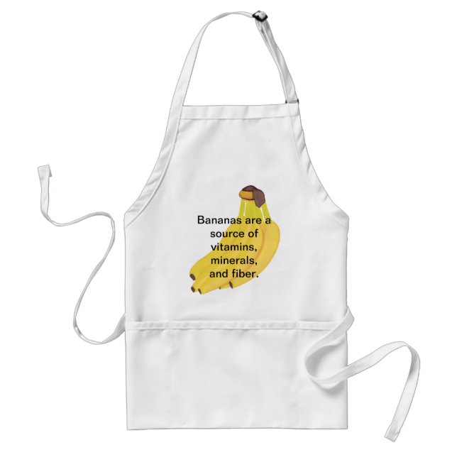 Bananas Source Vitamins Minerals Fiber Aprons Förkläde (Framsidan)
