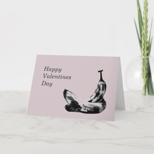 Bananas vackra unika Coola Roligt Valentines day Helgkort (Framsida)