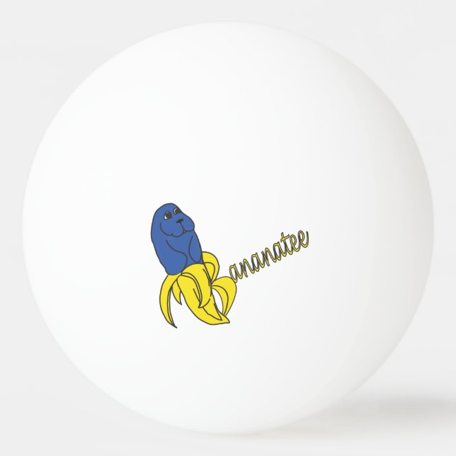 Bananatee lycklig PingPong boll (Framsidan)