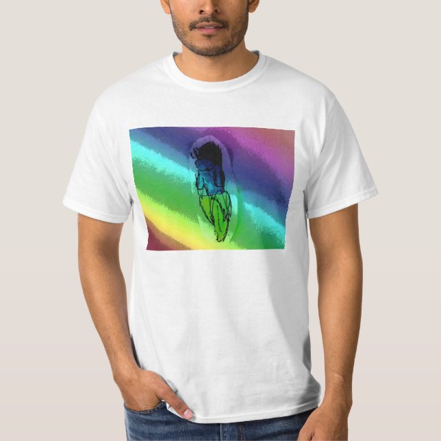 Bananatee regnbågeskjorta tee (Framsida)