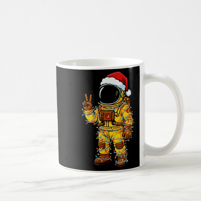 Bananaut Space Explorer - Christmas Astronaut Ligh Kaffemugg (Höger)