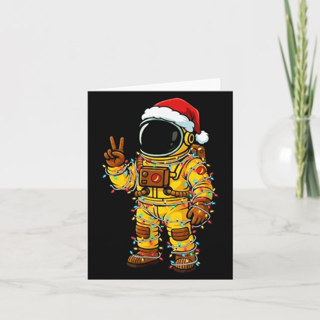 Bananaut Space Explorer - Christmas Astronaut Ligh Kort (Framsida)