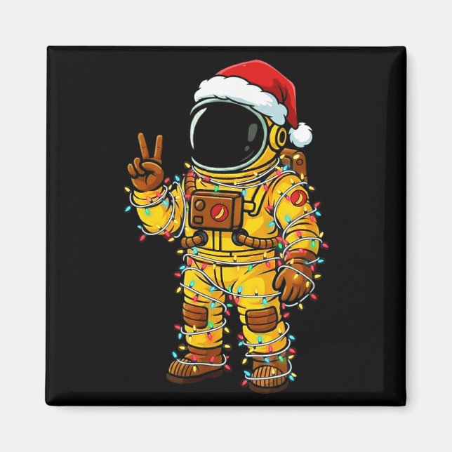 Bananaut Space Explorer - Christmas Astronaut Ligh Magnet (Framsidan)