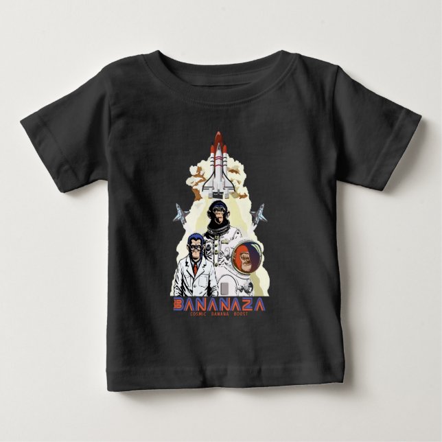 BANANAZA : Space Monkey Team T Shirt (Framsida)