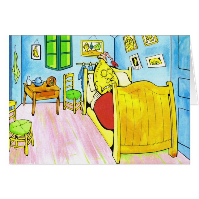 bananbädd hälsningskort (Framsidan Horizontal)