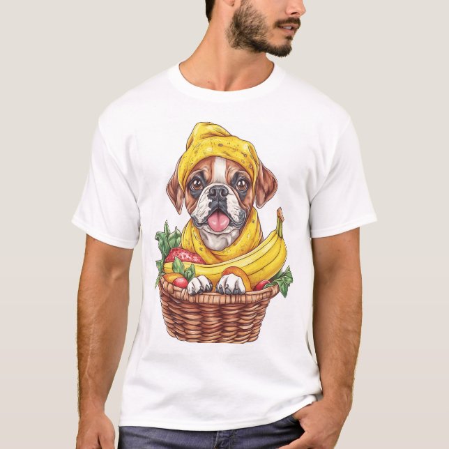 Bananboxare � Rolrig frukthund T Shirt (Framsida)
