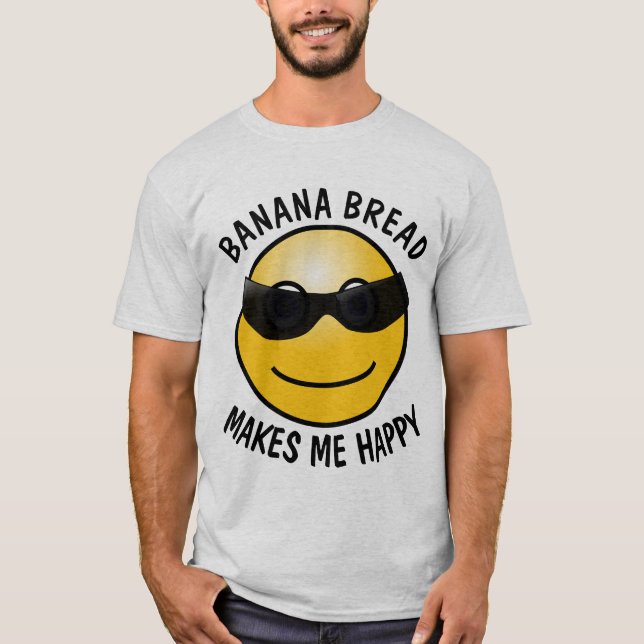 BANANBRÖD GÖR MIG GLAD T-Shirts (Framsida)