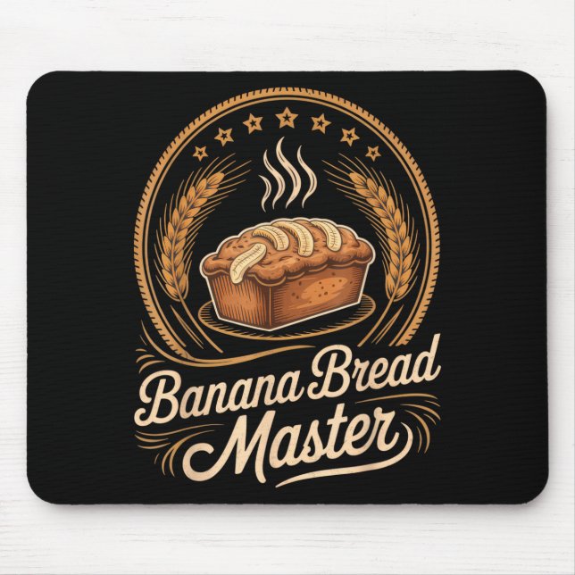 Bananbröd Masterbagare Chef Humor Höst Bakning L Musmatta (Framsidan)