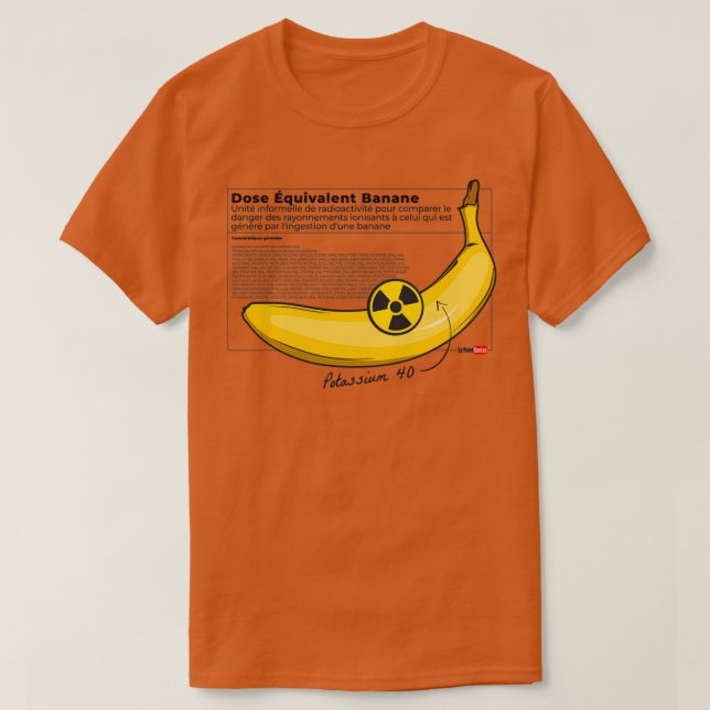 Bananekvivalent dos t shirt (Design framsida)