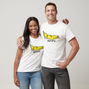 Bananen, som ler som lägger besegrar och att t shirt