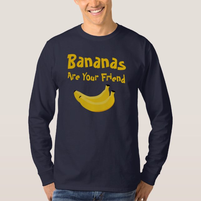 Bananer är din vän t-shirt (Framsida)