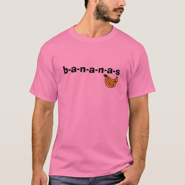 bananer b-a-n-a-n-a-s t-shirt (Framsida)