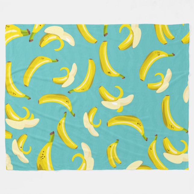 Bananer Fleecefilt (Framsidan (Horisontell))