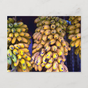 Bananer för försäljning på marknaden, Puerto Rico Vykort