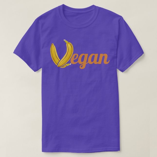 Bananer från Brev V av Vegan T Shirt (Design framsida)