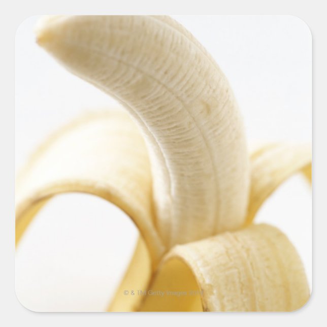 Bananer Fyrkantigt Klistermärke (Framsida)