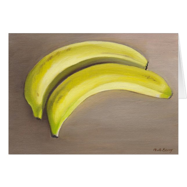 Bananer Hälsningskort (Framsidan Horizontal)