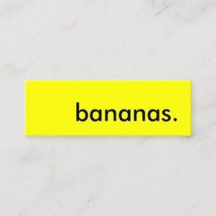 bananer. mini visitkort
