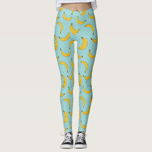 Bananer och Polk pricker Leggings