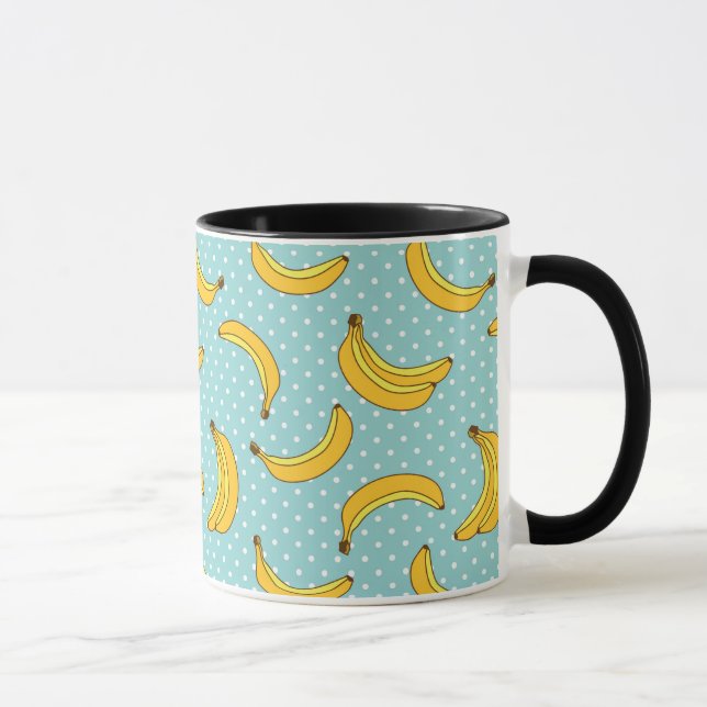 Bananer och Polk pricker Mugg (Höger)