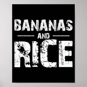 Bananer och ris poster