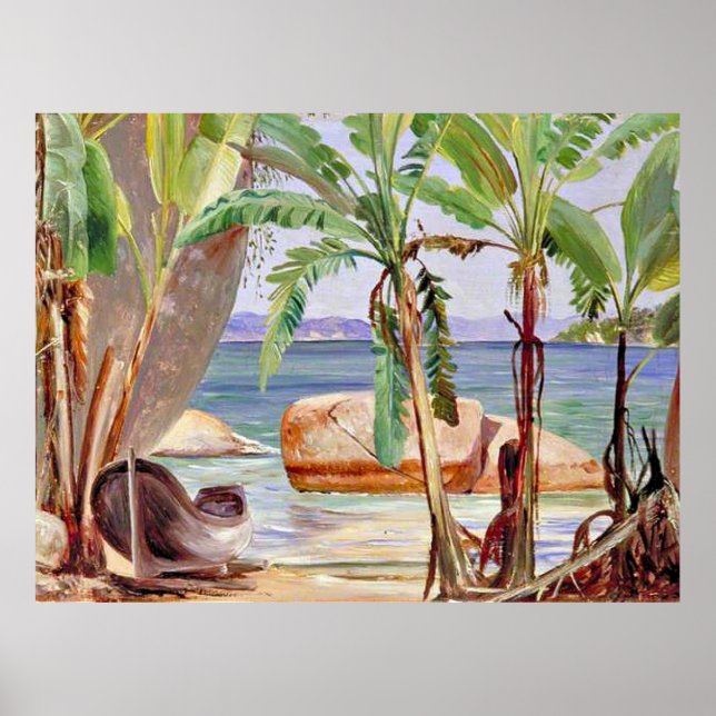 Bananer och Sten i Paqueta, Brasilien Poster (Framsidan)