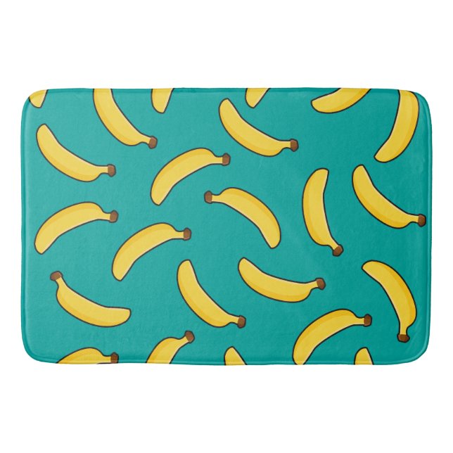 Bananer på Teal Badrumsmatta (Framsidan)