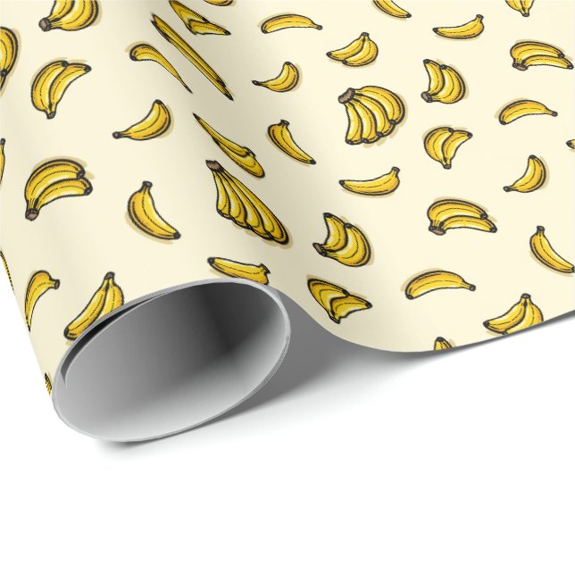 Bananer Presentpapper (Rullad Hörn)