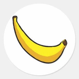 Bananer Runt Klistermärke
