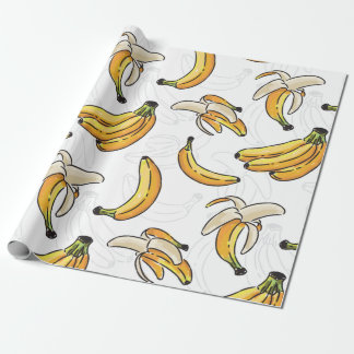 Bananer, sömlösa mönster presentpapper