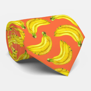 Bananer, vattenfärg slips