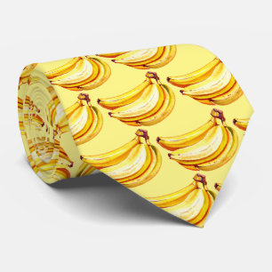 Bananfrukt i mönster, tippad, kute slips