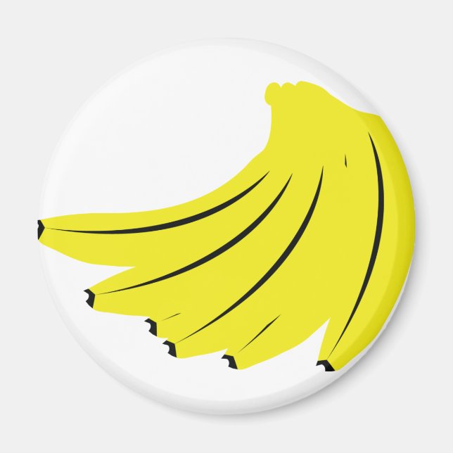 Bananfrukter av gult magnet (Framsidan)