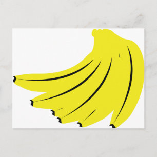 Bananfrukter av gult vykort