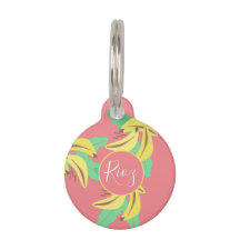 Banangrönska Mönster Rosa Grönt 