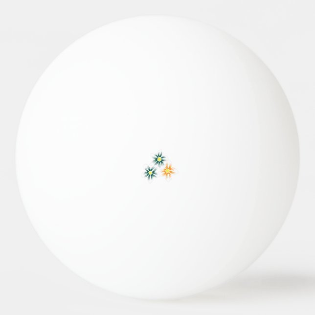 BananGult, Mörk blått Grönt, dekorativ Pingisboll (Framsidan)