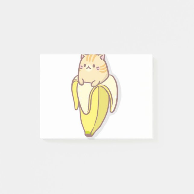 Banankatt Post-it Block (Framsida)