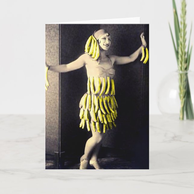 Bananklänning Kort (Framsida)